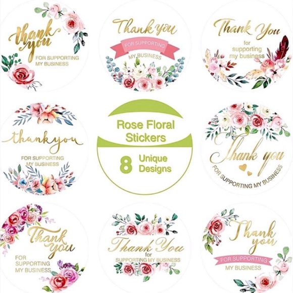 NEW Variety Sticker Set ~ 350 Pcs Poshmark Package "Thank you!" Gift Wrap Supply - Picture 9 of 16